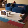 Tapete de Sala de Estar Estilo Vintage para Casa, Sofá, Mesa de Centro, Tapete de Chão, Quarto Retrô, Cabeceira de Alta Qualidade, Luxo Leve, Tapete de Grande Área