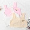 Ropa interior para niñas de primaria en la primera etapa de desarrollo usan brasier anti-golpes niños grandes chaleco deportivo de malla transpirable