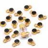 9*6mm 16 Colores Aleación Incrustada de Diamantes DIY Piedra Estrella Piedra de la Suerte Colgante Collar Pulsera Accesorios de Joyería Hecho a Mano