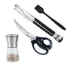 Conjunto de Tesouras Pinça para Churrasco de Aço Inoxidável Tesouras de Cozinha Coreana Tesouras de Cozinha Tesouras Domésticas para Bife Conjunto para Churrasco