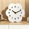 Relógio de Mesa Digital Floral da Moda INS para Sala de Estar, Corredor, Quarto, Mesa de Cabeceira, Relógio Silencioso, Relógio de Mesa de Acrílico