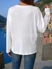 Outono 2025 Comércio Exterior Transfronteiriço Estação Independente Amazon Wish Moda Casual Americana e Europeia Blusa Feminina com Gola Henry