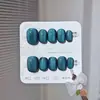 Sp-327Mini Gato Verde 10 Piezas Fototerapia Hechas a Mano Uñas Portátiles Ojo de Gato Verde Oscuro Elegantes Gama Alta Blanqueamiento Pegatinas para Uñas