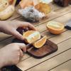 Tabla de cortar de nogal estilo japonés Mini Tabla de cortar para frutas de viaje Picnic Portátil Madera Doble cara Tabla de cortar para acampar al aire libre