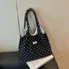 Bolso Tote de Lunares Transfronterizo Verano 2026 para Mujer, Bolso de Hombro para el Brazo Moderno y Sencillo para el Trayecto