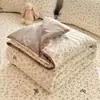 Colcha de verão grau materno e infantil para dormir sem roupa, algodão fresco estilo ins como nuvem, colcha de ar condicionado ultrassuave, colcha fina de verão, edredom de dormitório