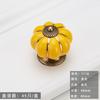 Cerámica de Dibujos Animados Pastoral Multicolor Calabaza Manija de un Agujero Manija para Cajón de Habitación Infantil Puerta de Gabinete Herrajes para Muebles