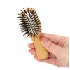 Peine de Cojín de Aire de Madera Fluffy Cuadrado para Levantar la Raíz Venta al por Mayor Hogar Color Madera Natural Masaje Cuidado del Cabello Peinado Peine con Airbag