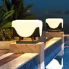 Lámpara de Cabeza para Columna de Pared, Lámpara de Jardín para Exteriores, Lámpara Solar para Pilar de Portón de Villa, Lámpara Impermeable para Pilar de Valla, Lámpara de Cabeza de Pared