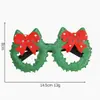Festa de Bola Óculos de Plástico Óculos Engraçados Celebridade da Internet Óculos de Natal Pompons Conjunto de Doze Peças Óculos de Natal