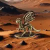 Adornos de Latón de Pterosaurio Dragón Volador Dinosaurio Pequeño Transfronterizos Adornos Antiguos Viejos para Mascotas de Té Escritorio de Oficina como Regalos para Niños