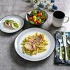 Plato de Cena Occidental Estilo Europeo Amazon Retro Plato Grande Plato Plato Hogareño Lujo Ligero Bistec Pasta Plato de Cerámica