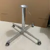 Patas de Mesa en Forma de Cruz con Altura Ajustable, Ruedas Deslizantes, Base de Mesa Metálica, Soporte Ajustable, Patas de Mesa de Acero Inoxidable, Mobiliario Comercial