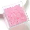 Cuentas redondas de jade de imitación de color sólido, de gelatina de vidrio de 6/8 mm, sueltas, para manualidades, hechas a mano, material de adorno para pulseras de cuentas