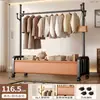 Colgador de piso colgador de dormitorio hogar interior móvil lujo ligero tendedero almacenamiento multifuncional perchero