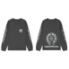 Versión Correcta Cro CH Algodón Puro de Alta Calidad Camiseta de Manga Larga Estampada para Hombre y Mujer Venta al por Mayor Artículos en Stock Venta al por Mayor Europea Americana Explosivo