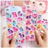 Pegatinas de fieltro My Little Pony con licencia oficial para niños y niñas, Pegatinas de dibujos animados para decoración de juguetes hechas a mano