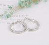 Nuevos Aretes Transfronterizos Aleación Diamante Aretes Grandes Aretes Simples Personalizados Aretes de Aro Versátiles Venta al Mayoreo