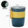 Taza de sopa aislada sellada Traje de bolsa Bento Lonchera aislada de acero inoxidable Horno microondas Taza de desayuno japonesa Cubeta pequeña aislada