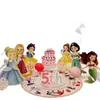 Decoración de Escenario para Celebración del Primer Cumpleaños y los Cien Días de Bebé Temática del Bosque, Accesorios y Suministros, Ambiente, Tablero Kt, Globos, Fondo de Pared para Fotos, Gato
