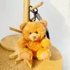 Chaveiro Pingente Boneca Urso Vestido Brinquedo de Pelúcia Ursinho de Pelúcia Evento da Temporada de Formatura Presente com Impressão de Logo
