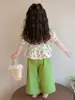 Conjunto de Verão para Meninas 2026 Novo Estilo Casual Conjunto de Duas Peças para Bebês, Roupa de Verão Infantil Fina, Fashion e Estilosa