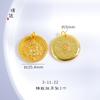 Pendente de bolo de alta qualidade, duradouro, não desbota, dourado, amarelo-dourado, Deus da Riqueza, pingente de riqueza, corrente de suéter, contas de transferência de marca famosa