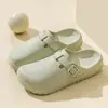 Chinelos Baotou Sapatos de Enfermeira Doutora Femininos Verão Leve Interno Banho Casa Sandálias Confortáveis para Uso Doméstico Feminino