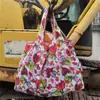 Bolsa de Compras Plegable Verde Japonesa y Coreana Ligera Impermeable Gran Capacidad Bolsa de Almacenamiento para Supermercado Bolsa de Compras Portátil Bolsa Tote Engrosada