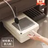Bandeja baixa e compacta para borra de chá, balde para borra de chá, balde para água de chá, balde de águas residuais, balde coletor de água, pequeno balde de drenagem para conjunto de chá, lixeira para mesa de chá