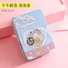 Caja de hojalata Caja de hojalata de dibujos animados Caja de almacenamiento de escritorio Mini Caja para pasadores de pelo Joyero Caja de caramelos
