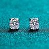 Pendientes de Plata de Ley S925 Xindeyi para Mujer, Tachuelas de Cabeza de Toro, Elegantes y Sencillos, Moissanita para Boda, Venta al por Mayor desde el Fabricante