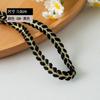 Suministro directo 1.0cm estilo pequeño y fragante encaje tejido hilo dorado trenza bicolor ribete de abrigo con accesorios