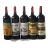 1:12 casa de boneca simulação mini vinho tinto garrafa de vinho tinto seco comida em miniatura cena de brincar modelo
