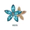 Cristal Marquise Transfronteiriço Flor de Cinco Pétalas Base de Liga de Zinco Joias DIY Furo Joias de Sapato Saída de Ar de Carro
