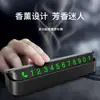 Atacado placa de estacionamento temporária de metal escondida luminosa mudança de número de celular placa de licença suprimentos para interior de carro presentes