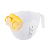 Nuevo producto: Taza medidora de plástico con escala, Taza batidora de huevos de gran capacidad, Bol para colar huevos, Bol para lavar arroz y verduras