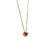 Collar Colgante Planeta de Rubí Sintético de Lujo Ligero Estilo Vintage para Mujer, Nuevo Modelo 2026, Alto Valor Estético, Cadena Versátil para Clavícula