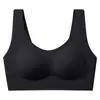 W032 Base Líquida Sem Costura Roupa Íntima Invisível para Mulheres, Suporte Macio Sem Fio, Sutiã Estilo Camiseta Respirável Fino de Verão