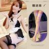 Lingerie sexy uniforme tentação empregada traje renda transparente faixa de cabeça avental empregada casa
