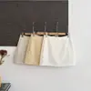 Finde Lluvioso_Versátil Rey Minimalista Falda de Lino Línea A con Tacto Relajado y Transpirable