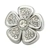 Novos Botões Metálicos Florais Full Diamond Estilo Chinês para Tops, Vestidos, Suéteres, Casacos e Decorações de Peles Femininas