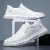 Zapatos de Cuero para Hombre con Suelas Blandas, Mocasines sin Cordones, Zapatos Transpirables Casuales de Negocios para el Trabajo