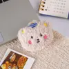 Urso de pelúcia fofo cabeça de desenho animado acessório decoração DIY broche de cabeça de urso bolsa de boneca acessório de roupa decoração