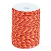 Paquete de 100m Paracord de 7 Hilos para Exteriores 4mm Hilo para Tejer Pulseras de Paracord Entusiastas Militares Paracord de Supervivencia de 7 Hilos