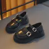 Zapatos de Cuero para Niñas Estilo Británico 2026 Otoño Nuevos Zapatos Individuales para Niños Zapatos Mary Jane de Cuero Versátiles y de Moda para Bebés