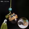 Sândalo Verde Esculpido Vintage Oco Sachê Acessórios Chaveiro Corrente de Celular Bolsa de Carro Acessórios Pingente Hanfu Natural