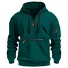 Sudadera deportiva con capucha para hombre, de corte holgado, para otoño e invierno, novedad transfronteriza, chaqueta casual de manga larga con bolsillos