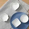 Mini Plato Cerámico Creativo Estilo Japonés para Salsa para Uso Doméstico, Adecuado para Salsa de Soja, Vinagre, Aderezo para Ensalada, Kétchup y Condimentos