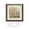 Estilo Vintage Francês Sofá de Sala de Estar de Luxo Leve Parede de Fundo Hall de Entrada Pintura Decorativa Feita à Mão Madrepérola Real Perolado Pintura de Parede de Alta Qualidade